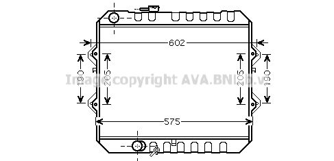 AVA QUALITY COOLING Radiaator,mootorijahutus TO2465